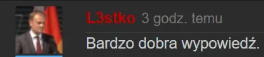 M.....a - > Kuklod i simp @L3stko jak zwykle bez godności i rozumu człowieka.

@Nor...