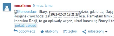 br0da - A propos autora wpisu: mmafame dołączył 9 mies. temu. Pojawił się dokładnie 2...