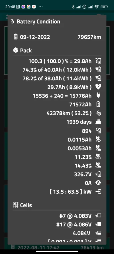 genvi - @zibizz1: mylisz się. 12kwh masz całej pojemności ale musisz pamiętać, że 0% ...