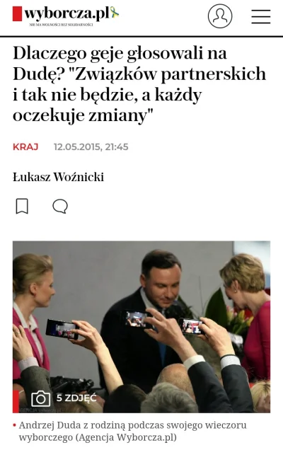 Volki - @AmolProtos 
 To są środowiska, którym otwarcie dziękował Andrzej Duda za wsp...