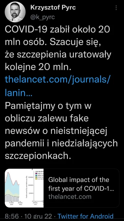 Grooveer - @Verdino wbijam klin w wasze towarzystwo szurów covidowych i może ktoś obs...