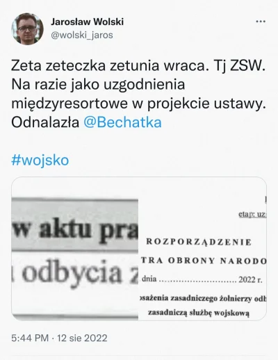 A.....n - A i jeszcze jedno @wolskiowojnie pisał o tym, że coś się szykuje już w sier...