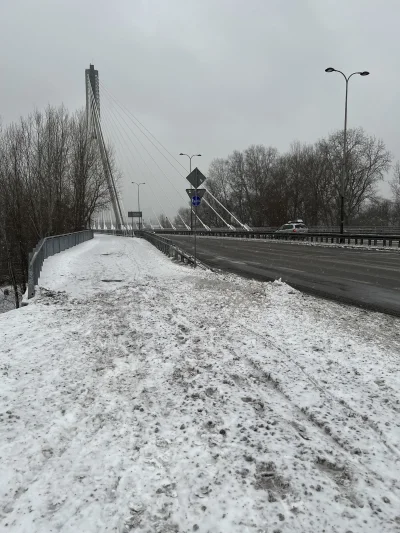 Drzamich - Większość ścieżek i chodników nadal czekała na odśnieżenie. Mam nadzieję, ...