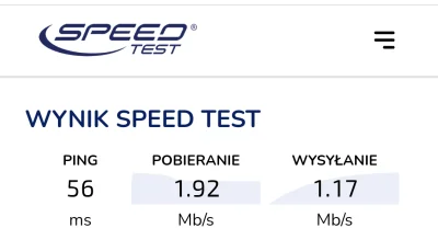 Zoyav - coś mi się stało z internetem od tej pogody, taka prędkość nie jest normalna,...