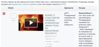 zbierski9 - 1. Jakiś gość wzywa do palenia niszczenia i przemocy w związku z proteste...