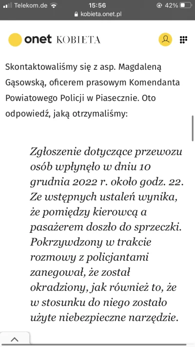 Duza-fajka - @neurotiCat: tylko, ze z relacji policji wynika, ze ten doszło do sprzec...