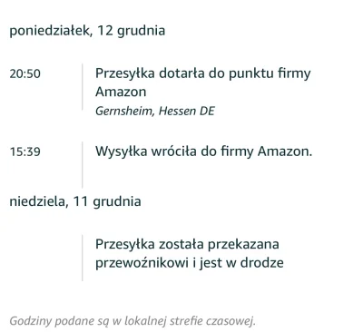 Rain_ - Według Amazona wszystko jest ok i paczka dojdzie w tej dacie co podali hmmm…