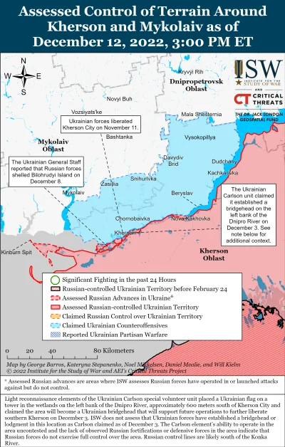 Kagernak - Południowa Ukraina 

Siły rosyjskie kontynuowały umacnianie pozycji obro...