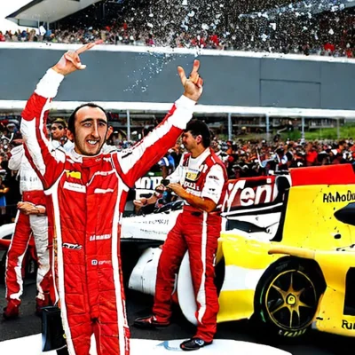 Pieczor - > Robert Kubica jako kierowca Ferrari wygrywający mistrzostwo F1 w sezonie ...