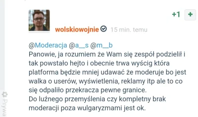 a4z4a4 - Wolski teraz placze do moderacji zeby usuwala posty xd
#wolski #obowiazkowe...