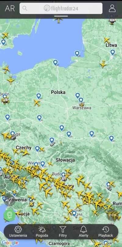 lotnik939 - Siema, czy zawsze są takie pustki o piątej rano nad Polską? 

#flightra...