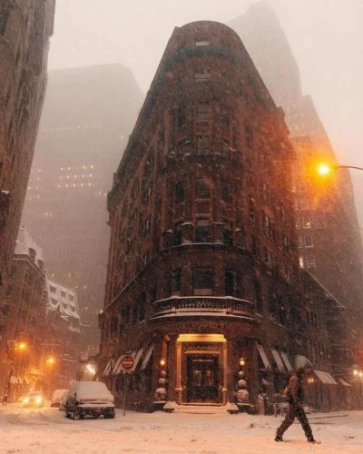jmuhha - jednym z moich marzeń jest spacer podczas takich opadów śniegu w Nowym Jorku...