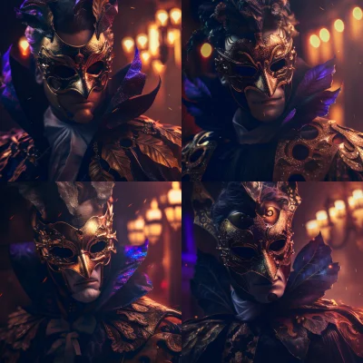 MarcinOrlowski - Prompt: "the venetian mask, techno dj, lasers, night club, photo rea...