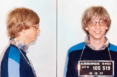 Ernest_ - 45 lat temu Bill Gates został aresztowany za zignorowanie znaku stop i jazd...