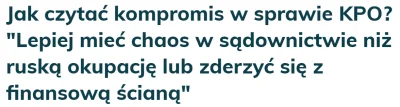 szejk_wojak - Dzisiejsze komcie hard-pisowców ws. KPO to miód na moją umęczoną duszę ...