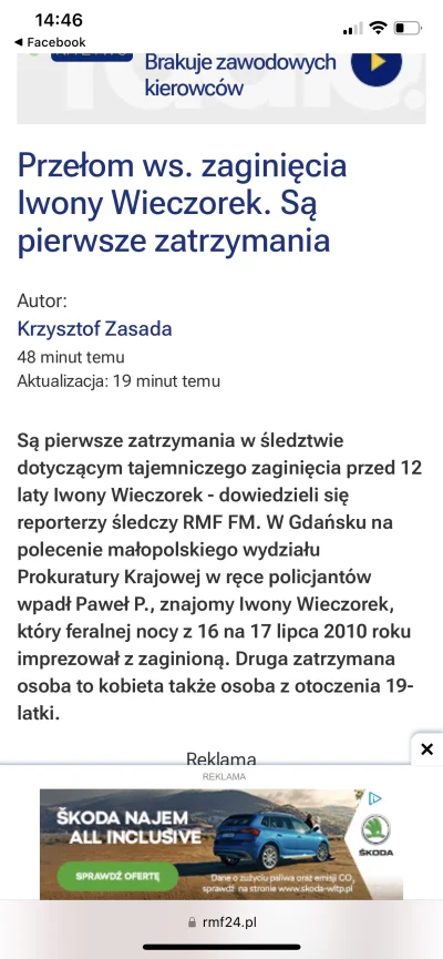 shnitzel - @ch3rrie: Pawełek jedzie na przesłuchanie.
Pisałam z miesiąc temu lub dwa ...