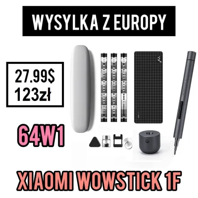 CudaliPL - WYSYŁKA Z EUROPY


Śrubokręt elektryczny XIAOMI Wowstick 1F+ 64w1

✅C...