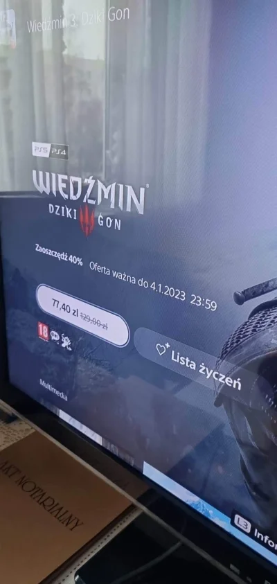 grzegorz-kuczkowski - Jak się ma wersję cyfrową Wieśka na PS4 edycję gry roku to aktu...