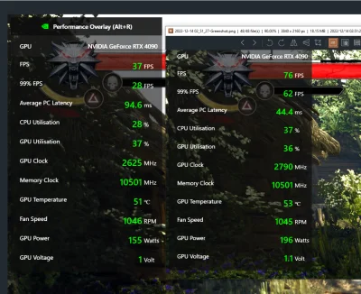 asdasdce2w - Gram na RTX 4090 i nie moge uzyskac wiecej niz 116 FPSow. Na lewej stron...