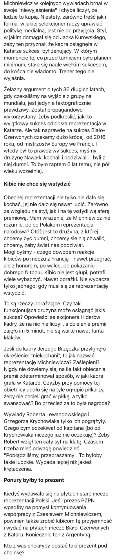 Matioz - Bardzo mocno zachęcam do przeczytania ŚWIETNEGO artykułu - link Dariusza Tuz...