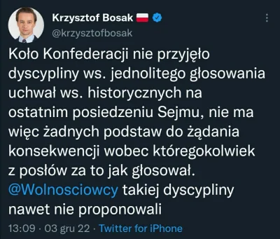 Volki - "Wolnościowcy" są jak partia Tuska - PO - która nie chciała pieniędzy z KPO (...