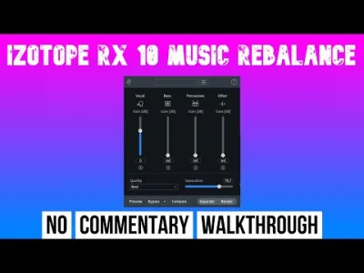 Philosohero - iZotope RX10 ma taką funkcje o tyle lepszą, że potrafi podzielić kawałe...