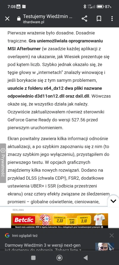 pavulon78 - @dzemzrzodkiewki: tam jakieś dwa pliki trzeba usunąć z katalogu z grą żeb...