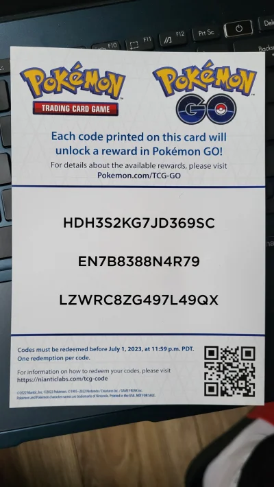 Wienc - Kolejne kody na jakieś rzeczy do pokemon go ( ͡° ͜ʖ ͡°)

#pokemongo #pokemon