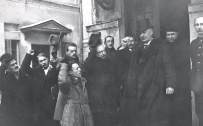 Goglez - 11 grudnia 1922, Warszawa, Gabriel Narutowicz opuszcza Sejm po zaprzysiężeni...