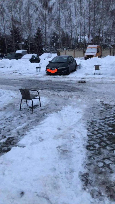 orzak - Miejsca parkingowe zajmowane krzesłami, to tylko w Rzeszowie.
#heheszki #rze...
