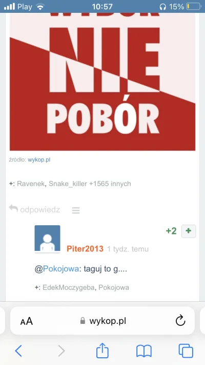 t.....L - @Piter2013: Oho mamy tu agresywnego kukolda gotowego na jakiś gównocwiczeni...