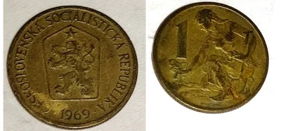 darino - 1 Korona czechoslowacka 1969r
#numizmatyka