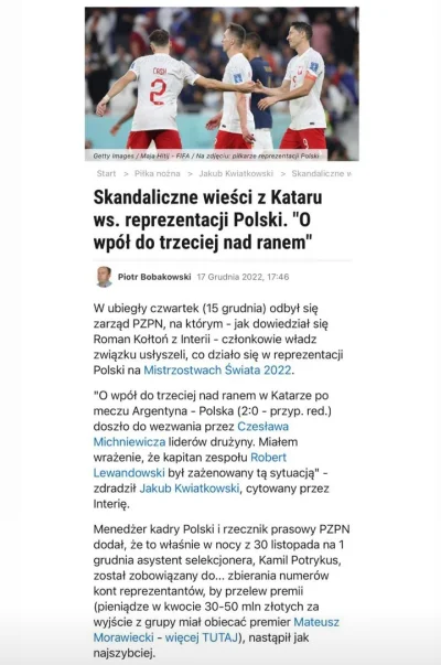 jeszczemlodszakrew - Kwiatkowski już wie, że Michniewicz nie jest trenerem reprezenta...