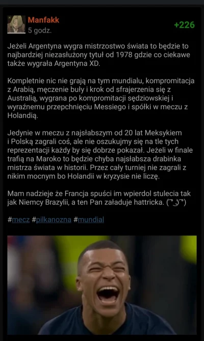 tomekwykopuje - Ef @Manfakk wstawaj zesrales się 

#mecz #pilkanozna #bekazpodludzi