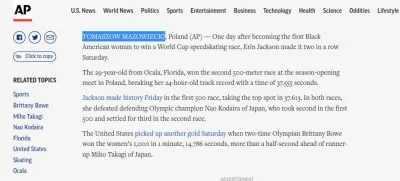 Poludnik20 - Źródło screena TUTAJ (Associated Press, listopad 2021) 
Puchar Świata w...