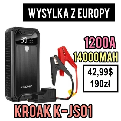 CudaliPL - WYSYŁKA Z EUROPY


Kroak K-JS01 1200A 14000mAh Power Bank Rozruchowy

...