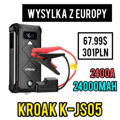 CudaliPL - WYSYŁKA Z EUROPY


KROAK K-JS05 2400A 24000mAh Power Bank Rozruchowy

...
