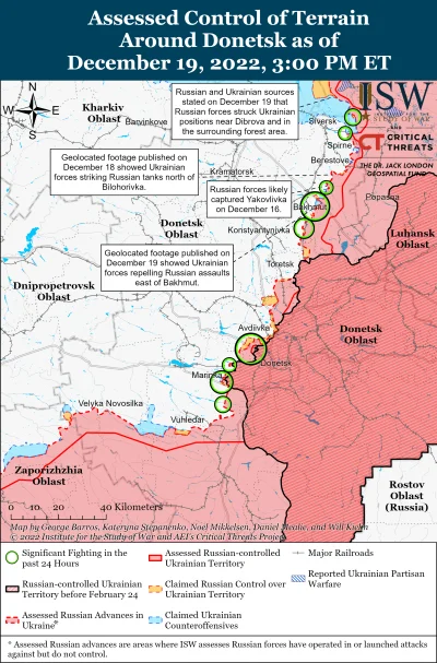 Kagernak - Obwód Doniecki

Rosyjskie siły podobno 18 grudnia straciły pozycje na po...