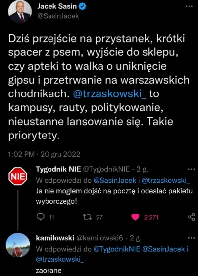 CipakKrulRzycia - #trzaskowski #Warszawa #sasin #bekazpisu 
#tygodniknie #polityka #...