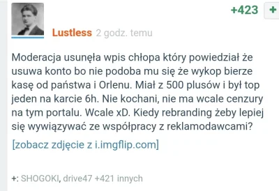 SaintWykopek - Wpis i konto @lustless zostały usunięte. No i co mi teraz zostaje? - #...