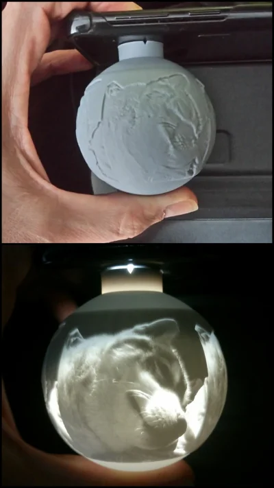 BArtus - #druk3d #tworczoscwlasna #pokazpsa #swieta
Lithophane na drukarce 1200dpi ಥ‿...