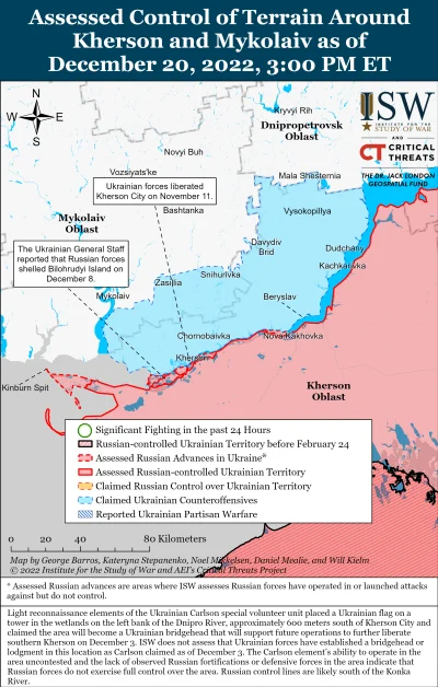 Kagernak - Południowa Ukraina

Siły rosyjskie rozbudowują umocnienia w lewobrzeżnej...