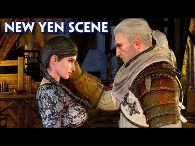 HumanBeing - Patch nextgenowy dodał nową scenkę w Kaer Morhen, w której Geralt całuje...