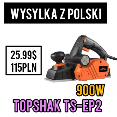 CudaliPL - WYSYŁKA Z EUROPY


TOPSHAK TS-EP2 900W Strug Elektryczny

✅Cena po ra...