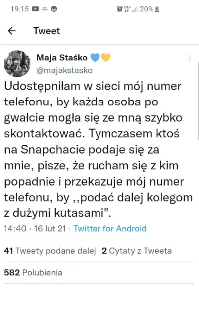 marv0oo - No i ma czego chciała. Wszyscy powinniśmy dzwonić, bo to co robi Staśko to ...