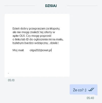 makrela87 - Ktoś wie co to za nowy scam? #olx