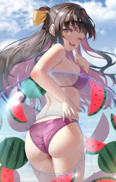 KsyzPhobos - #naganami #kantaicollection #anime #randomanimeshit #swimsuit #buttai