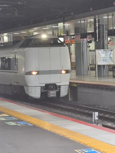 Shishu - Japoński pociąg ekspresowy (NIE SHINKANSEN!!!) i widoczne oznaczenia na pero...