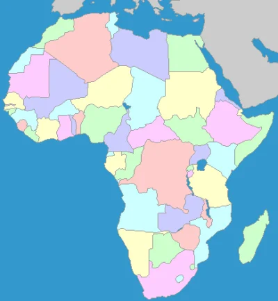 ozabazo - Tu jest mapa Afryki. Wskaż Ghanę.