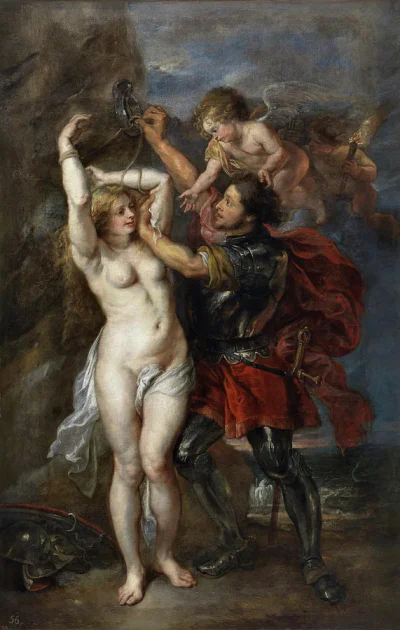 Borealny - @makrofag74: niestety jedyny obraz Rubensa z rycerzem, kobietą i aniołem j...